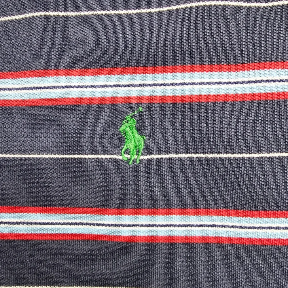 Polo‎ Ralph Lauren Men's Polo Shirt Size XXL Classic Fit Blue Red Short Sleeve